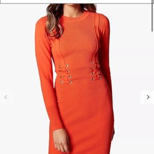 Karen Millen Corset Bodycon Knitted Dress